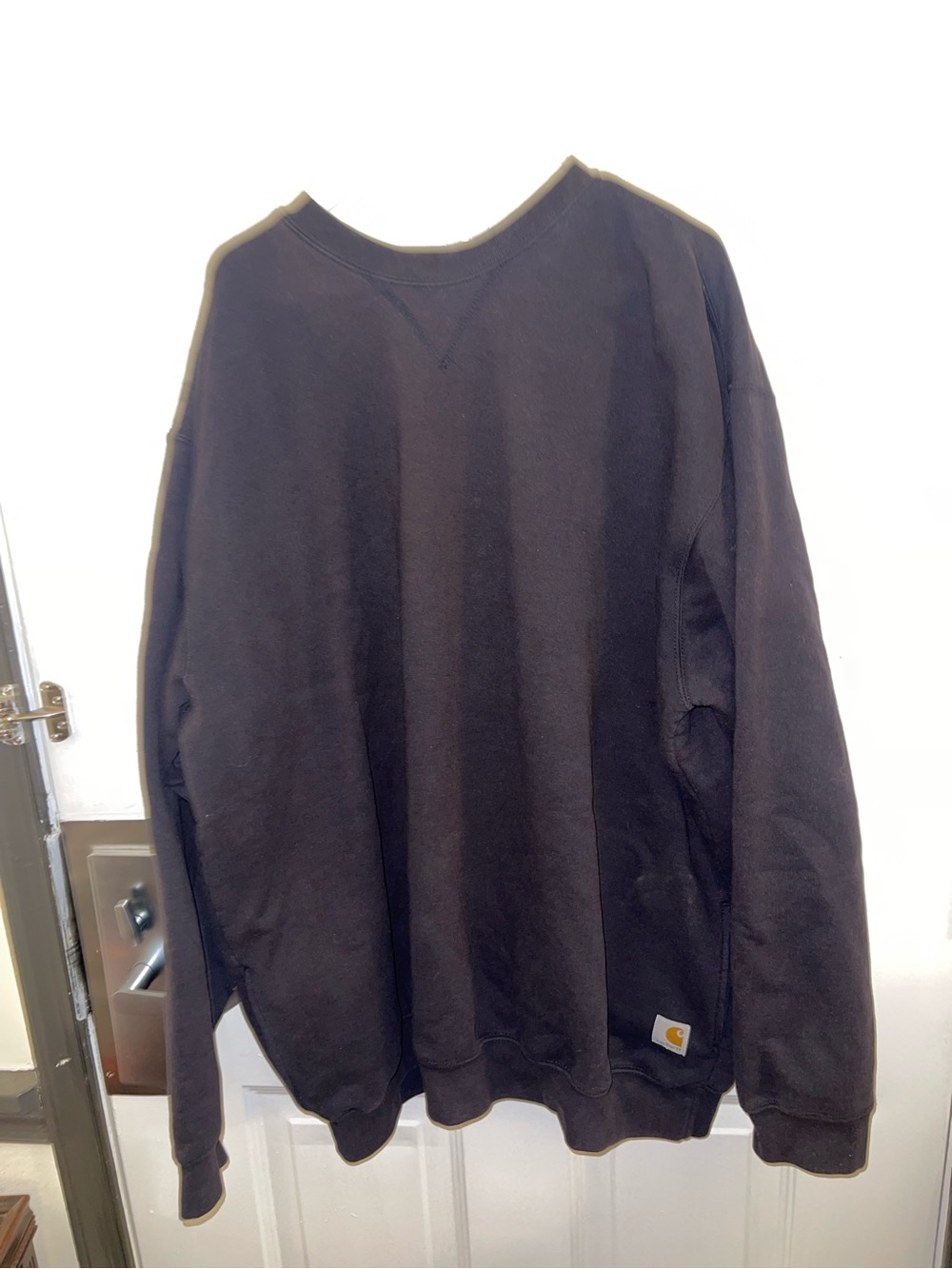 Carhartt Men’s Crewneck Black, Insulated Sweatshirt - 3X Tall